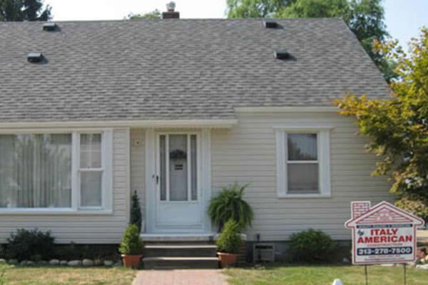 New vinyl siding on a home